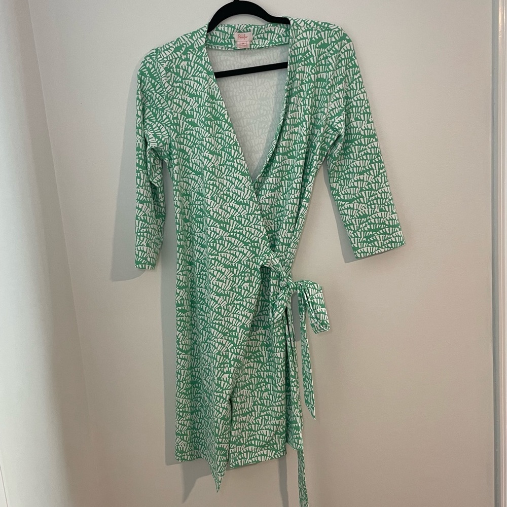 Persifor Louise Scuba Knit Wrap Dress- Women's Medium
